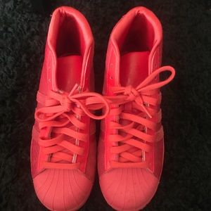 Red adidas worn a few times